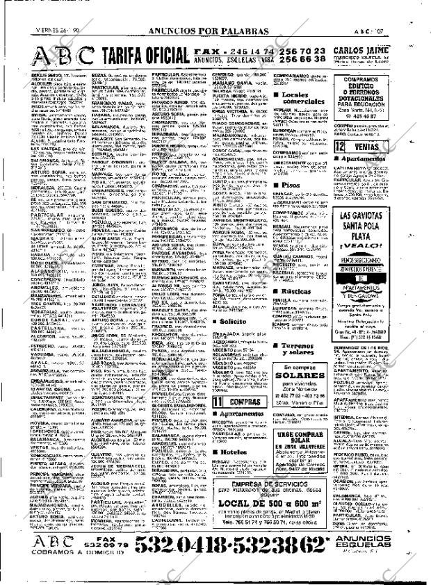 ABC MADRID 26-01-1990 página 107