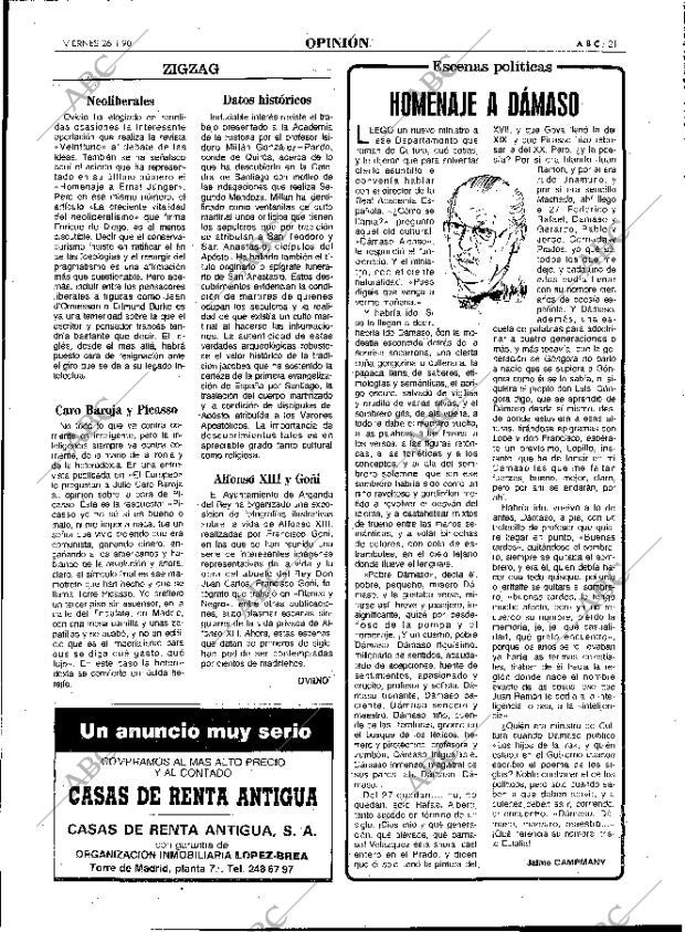 ABC MADRID 26-01-1990 página 21