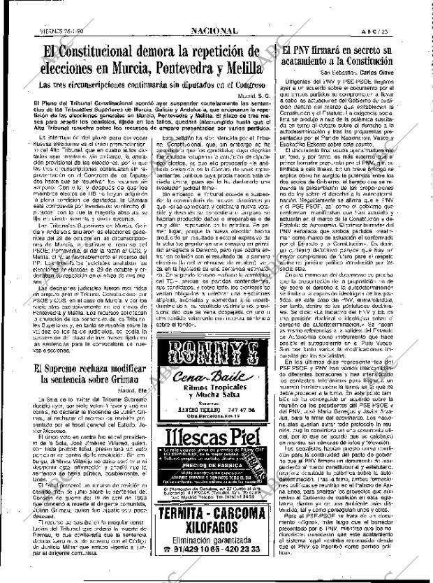 ABC MADRID 26-01-1990 página 25