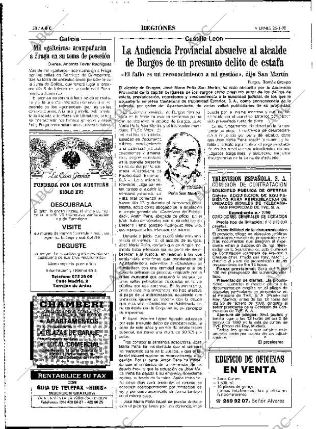 ABC MADRID 26-01-1990 página 28