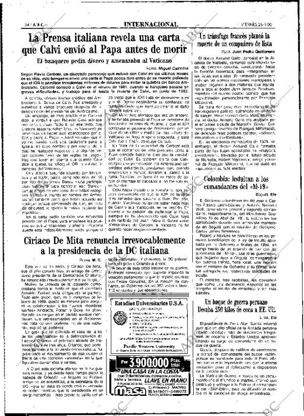 ABC MADRID 26-01-1990 página 34