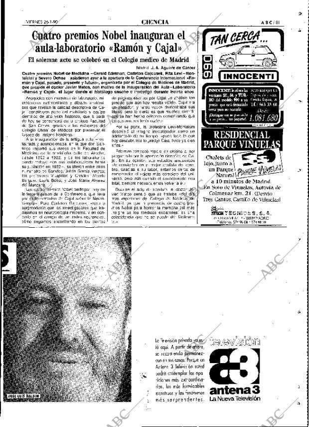 ABC MADRID 26-01-1990 página 81