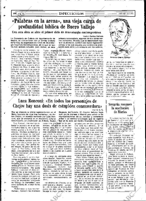ABC MADRID 26-01-1990 página 90