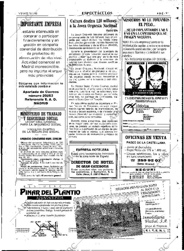 ABC MADRID 26-01-1990 página 91
