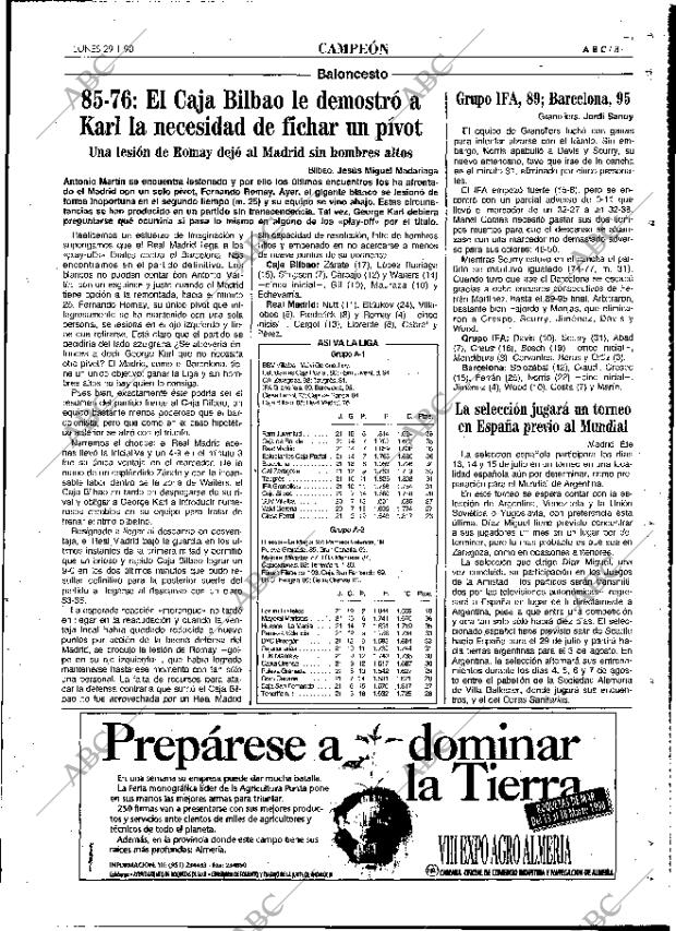 ABC MADRID 29-01-1990 página 81