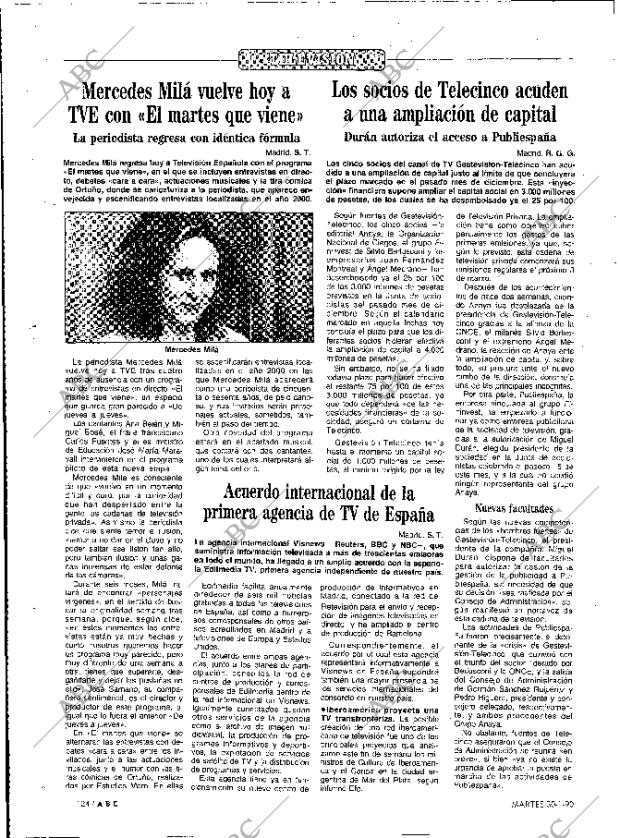 ABC MADRID 30-01-1990 página 124