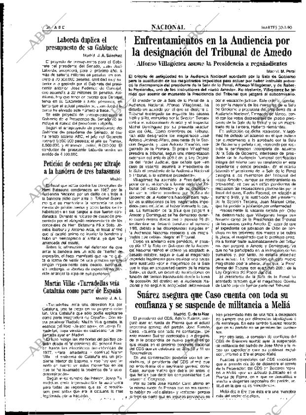 ABC MADRID 30-01-1990 página 26