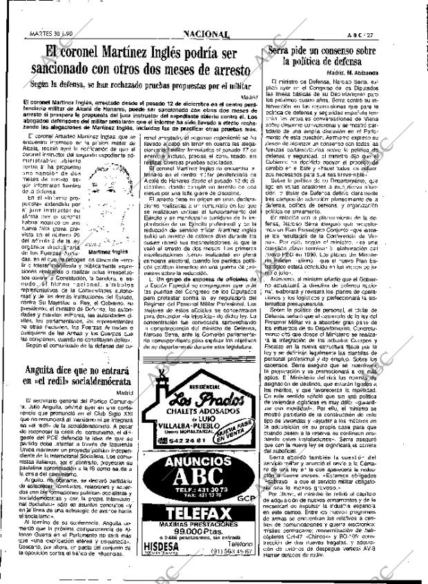 ABC MADRID 30-01-1990 página 27