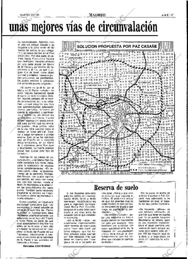 ABC MADRID 30-01-1990 página 47