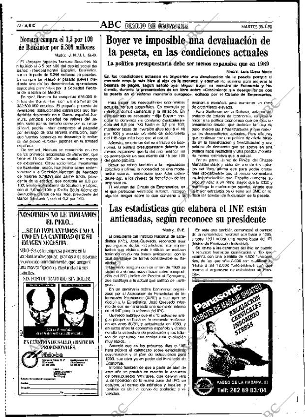 ABC MADRID 30-01-1990 página 72