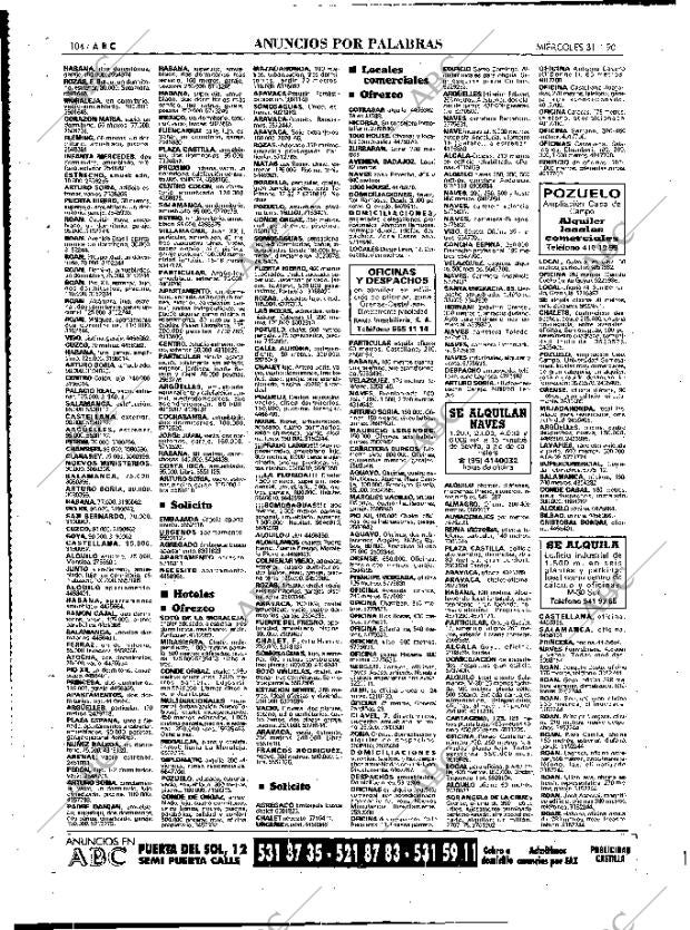ABC MADRID 31-01-1990 página 104