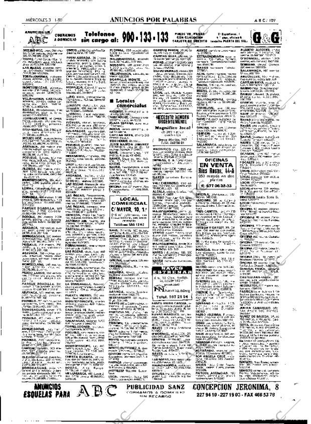 ABC MADRID 31-01-1990 página 109