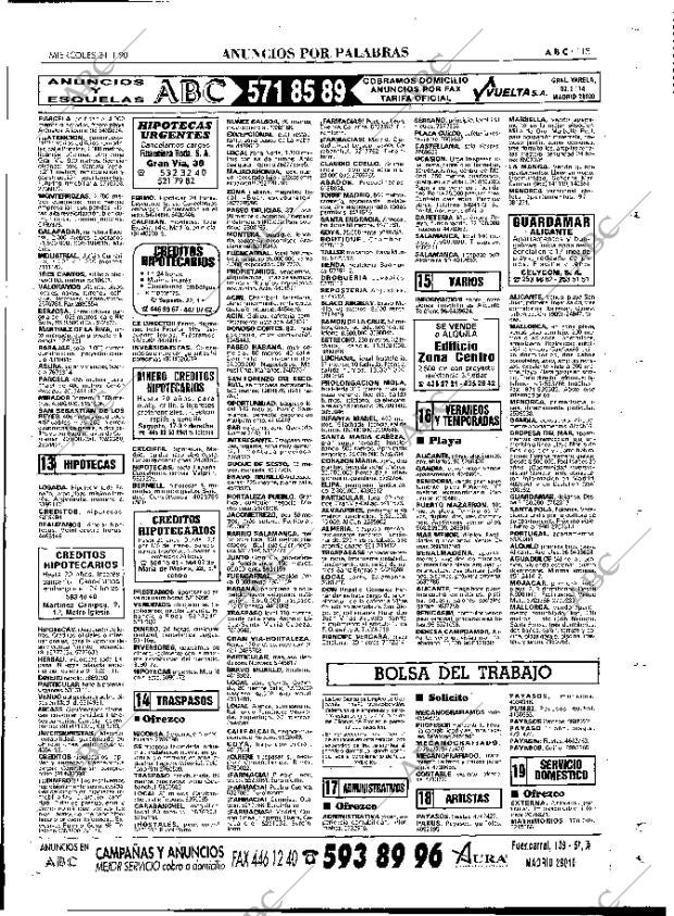 ABC MADRID 31-01-1990 página 115
