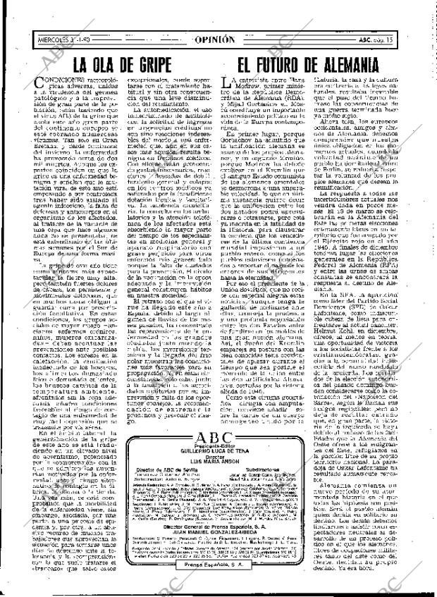 ABC MADRID 31-01-1990 página 15