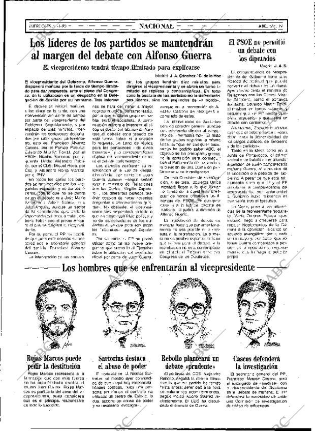 ABC MADRID 31-01-1990 página 19