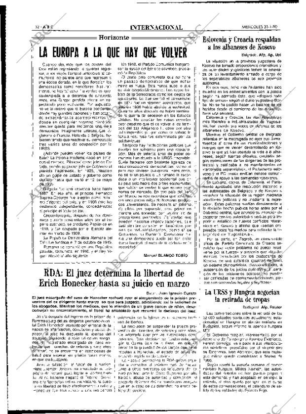 ABC MADRID 31-01-1990 página 32