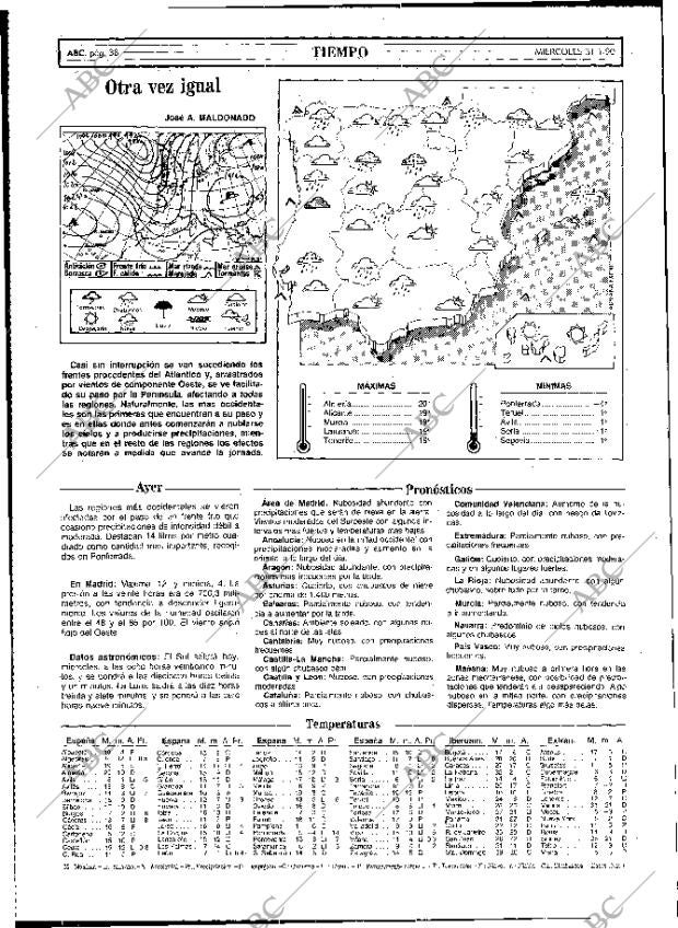 ABC MADRID 31-01-1990 página 38