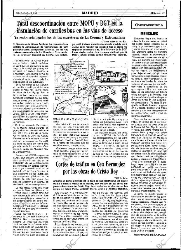 ABC MADRID 31-01-1990 página 39