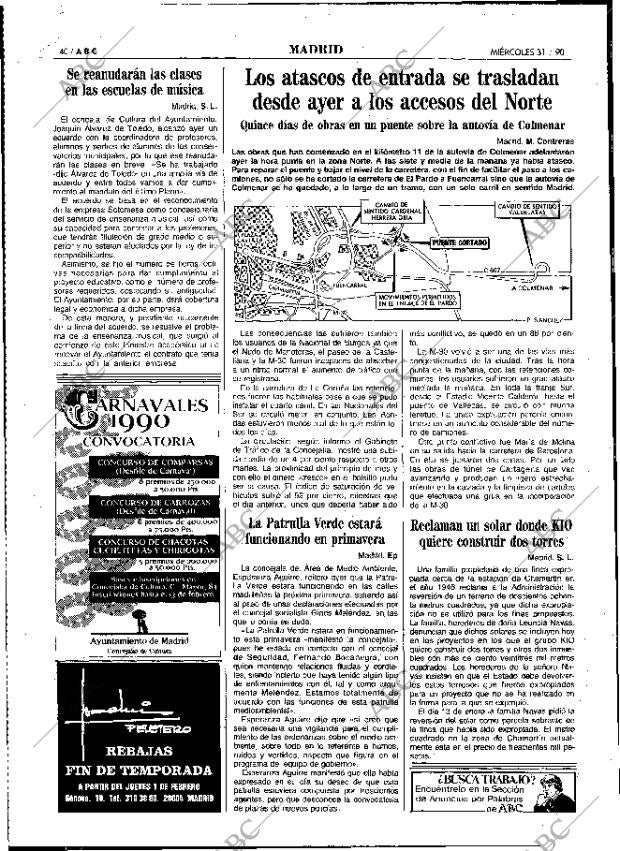 ABC MADRID 31-01-1990 página 40