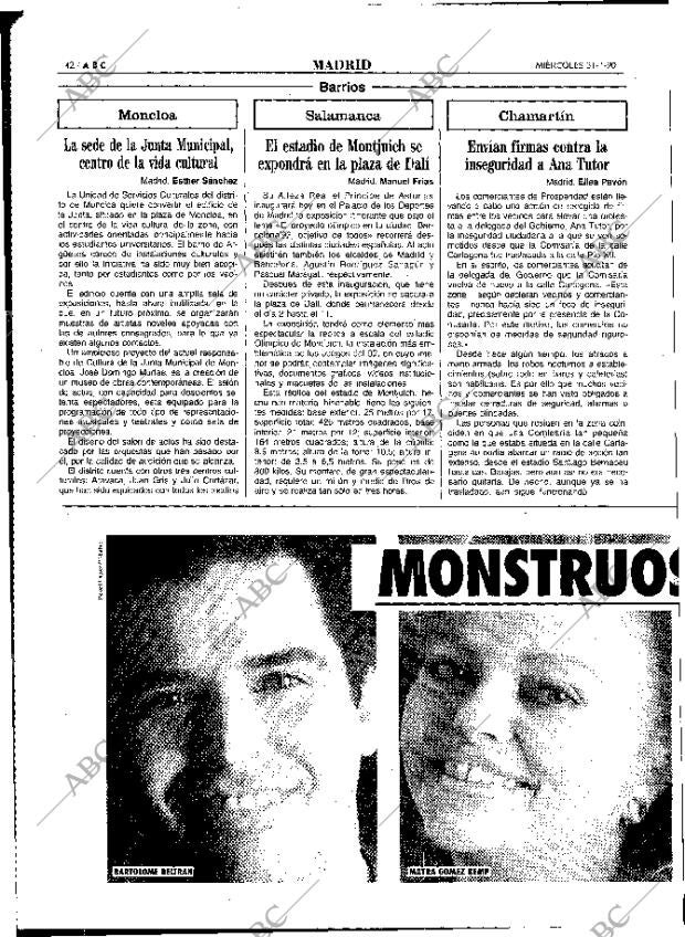 ABC MADRID 31-01-1990 página 42