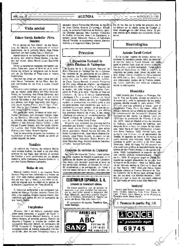 ABC MADRID 31-01-1990 página 48