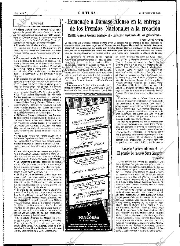 ABC MADRID 31-01-1990 página 52