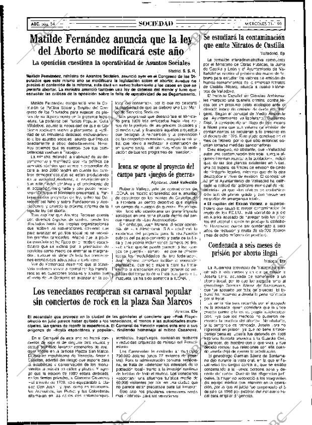 ABC MADRID 31-01-1990 página 54