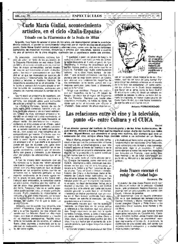 ABC MADRID 31-01-1990 página 88