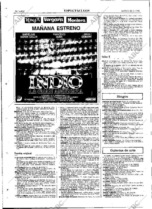 ABC MADRID 31-01-1990 página 94