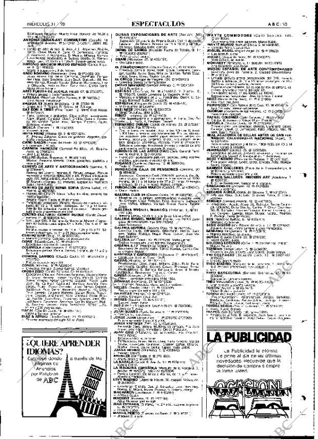 ABC MADRID 31-01-1990 página 95