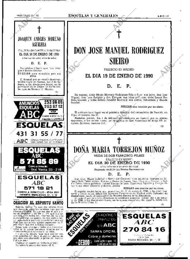 ABC MADRID 31-01-1990 página 97