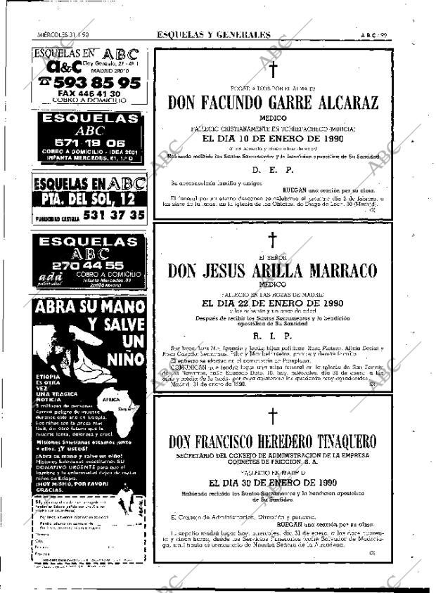 ABC MADRID 31-01-1990 página 99
