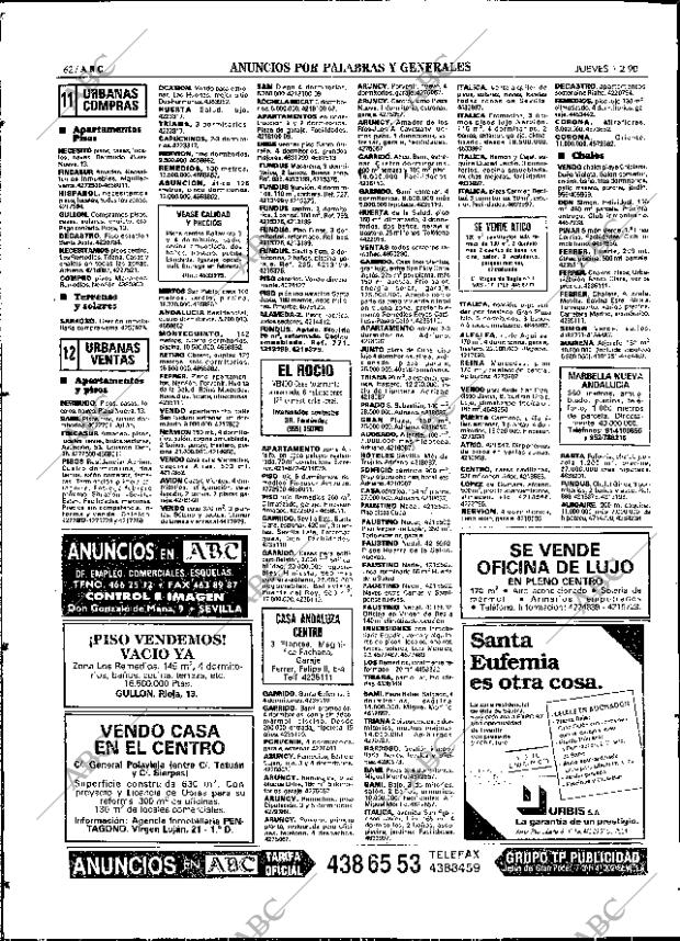 ABC SEVILLA 01-02-1990 página 74