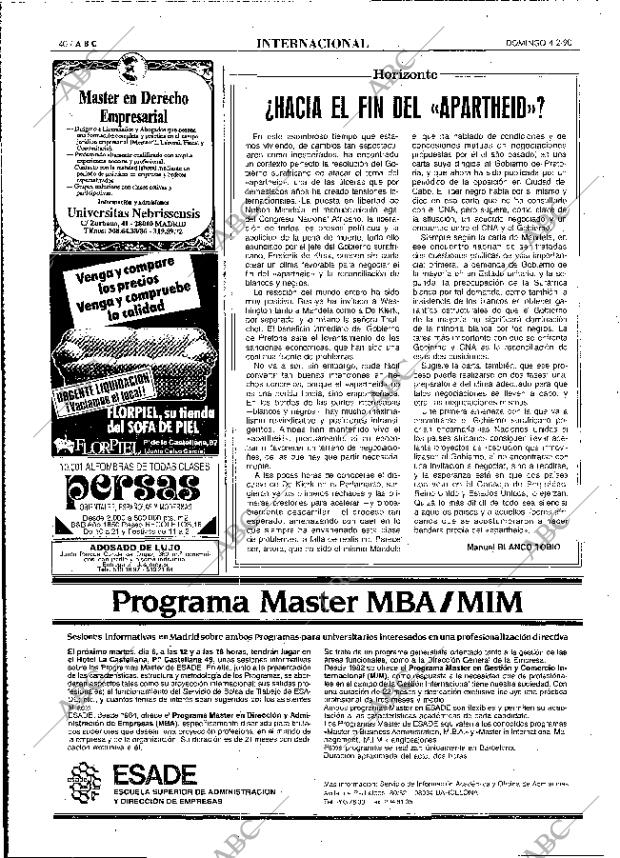 ABC MADRID 04-02-1990 página 40