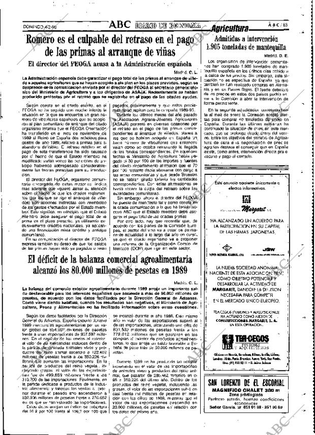 ABC MADRID 04-02-1990 página 83