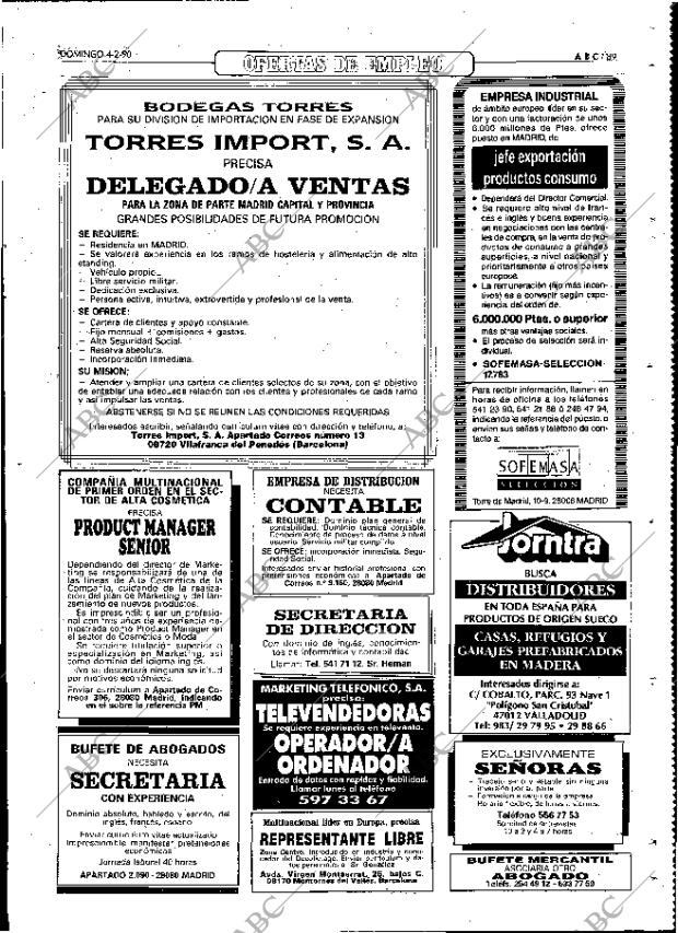 ABC MADRID 04-02-1990 página 89