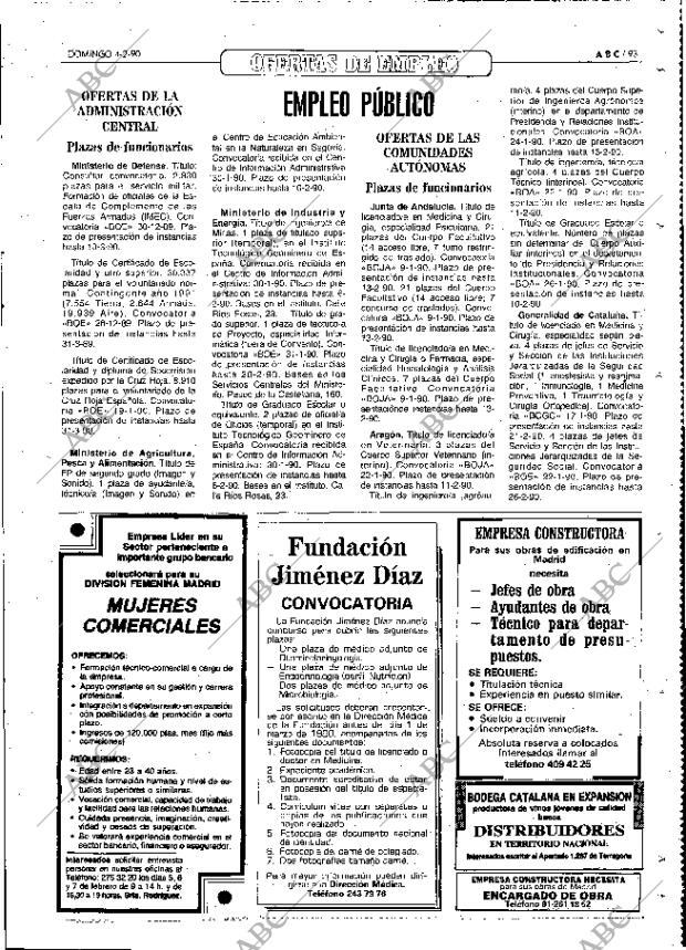 ABC MADRID 04-02-1990 página 93