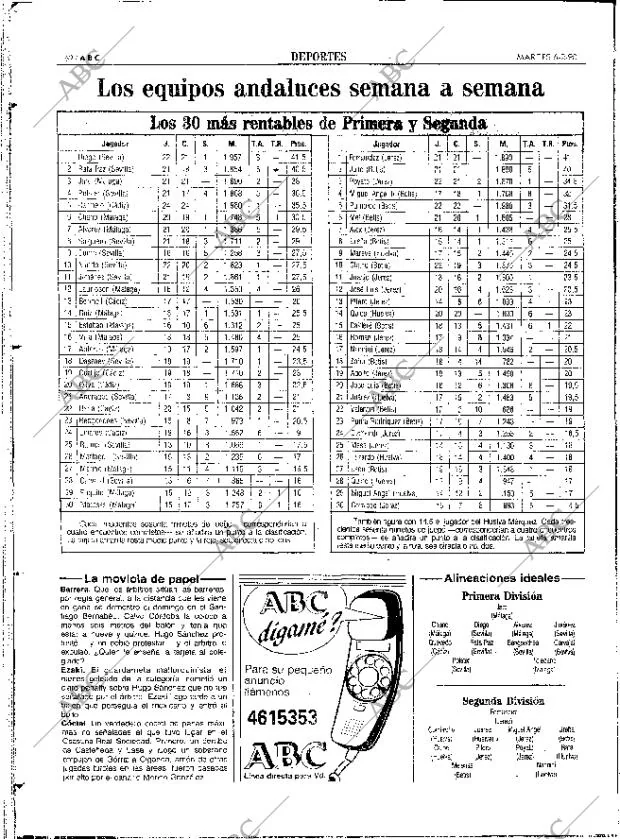 ABC SEVILLA 06-02-1990 página 62