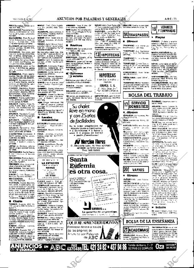 ABC SEVILLA 06-02-1990 página 75