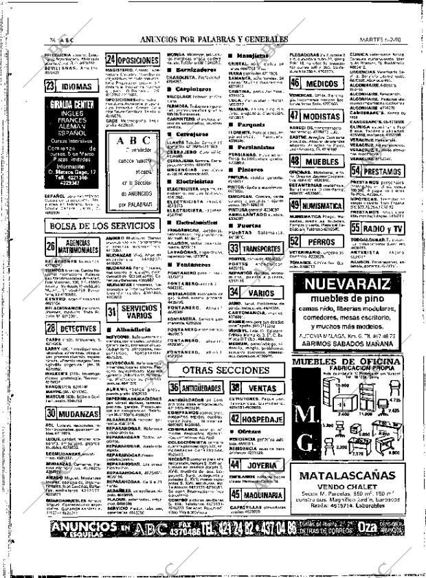 ABC SEVILLA 06-02-1990 página 76