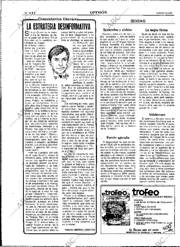 ABC MADRID 08-02-1990 página 22