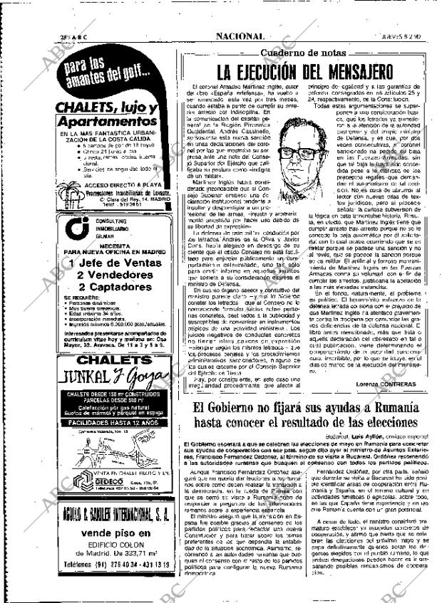 ABC MADRID 08-02-1990 página 28