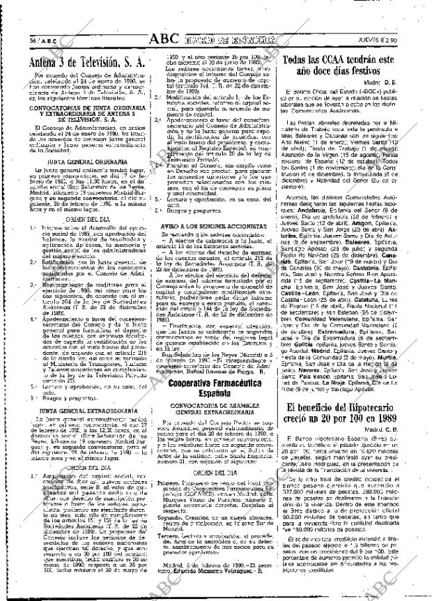 ABC MADRID 08-02-1990 página 56