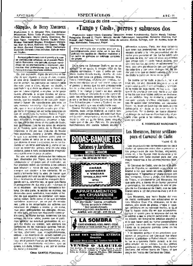ABC MADRID 08-02-1990 página 91
