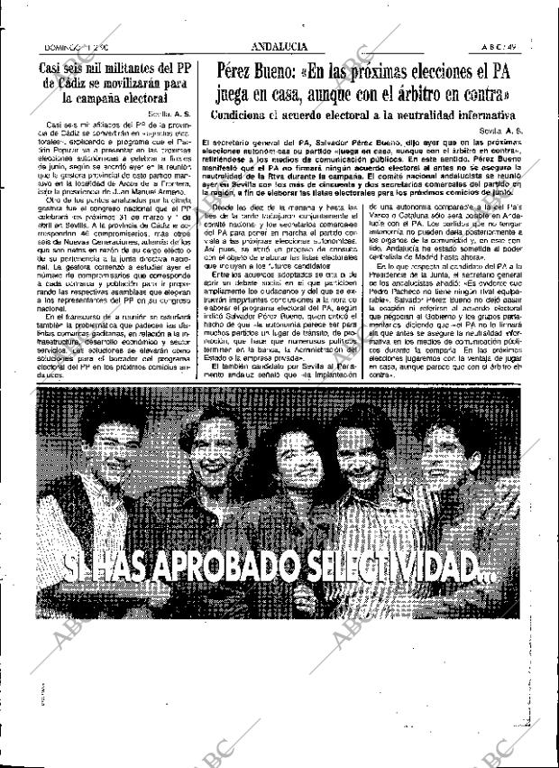 ABC SEVILLA 11-02-1990 página 49