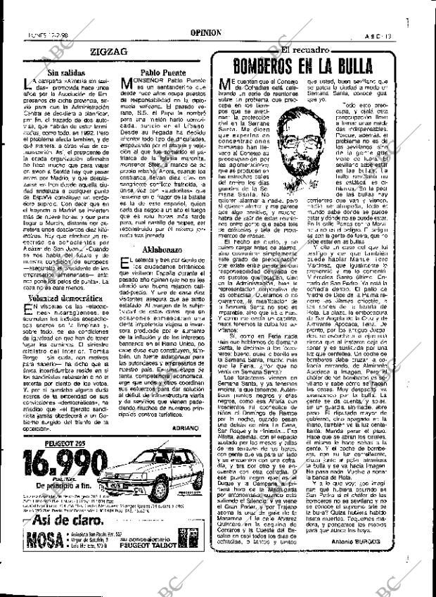 ABC SEVILLA 12-02-1990 página 13