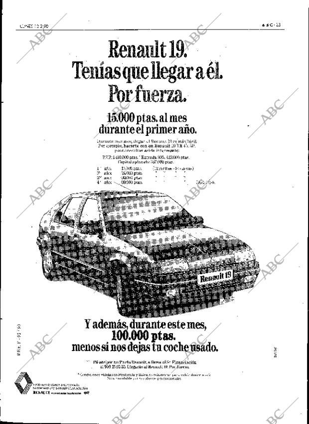 ABC SEVILLA 12-02-1990 página 23