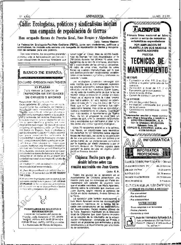 ABC SEVILLA 12-02-1990 página 30