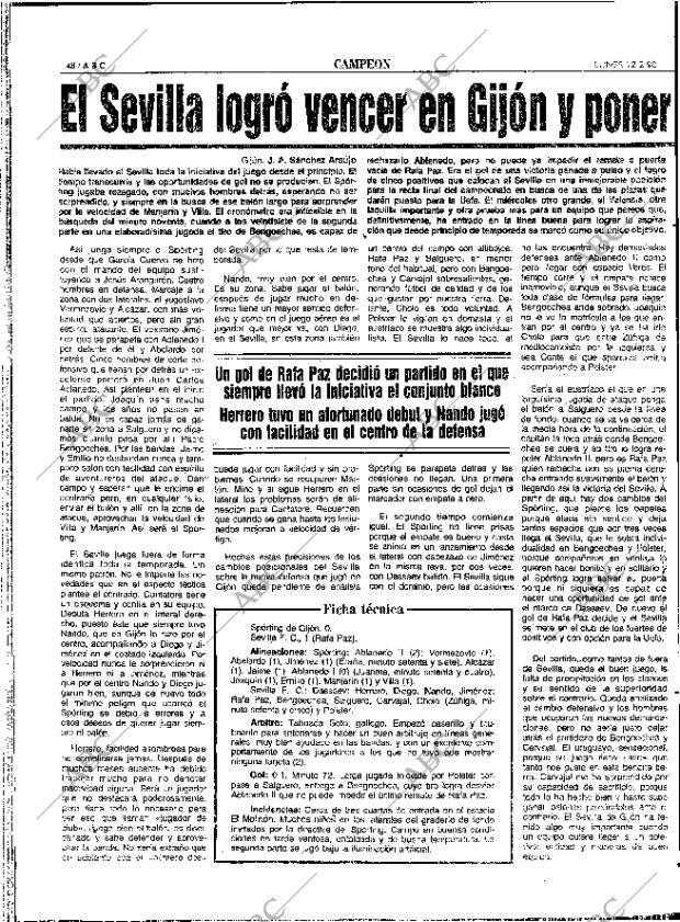 ABC SEVILLA 12-02-1990 página 48