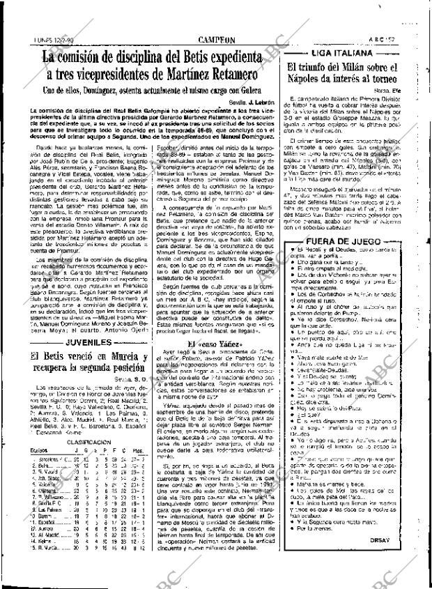 ABC SEVILLA 12-02-1990 página 57